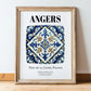Angers, France – Travel Wall Decor, in wooden frame leaning on the floor