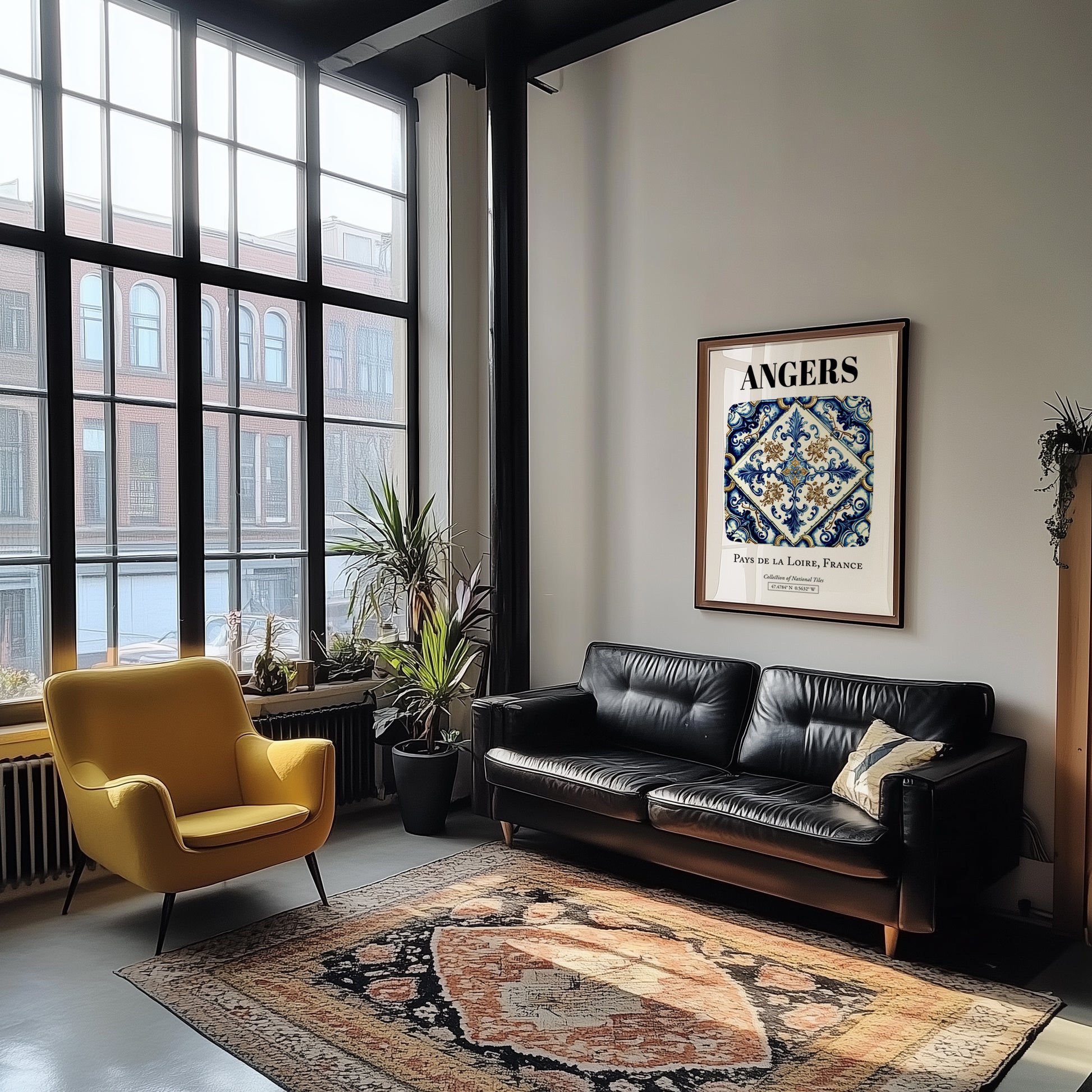 Angers, France – Travel Wall Decor, unframed on coastal sand