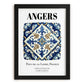 Angers, France – Travel Wall Decor, in sleek black frame