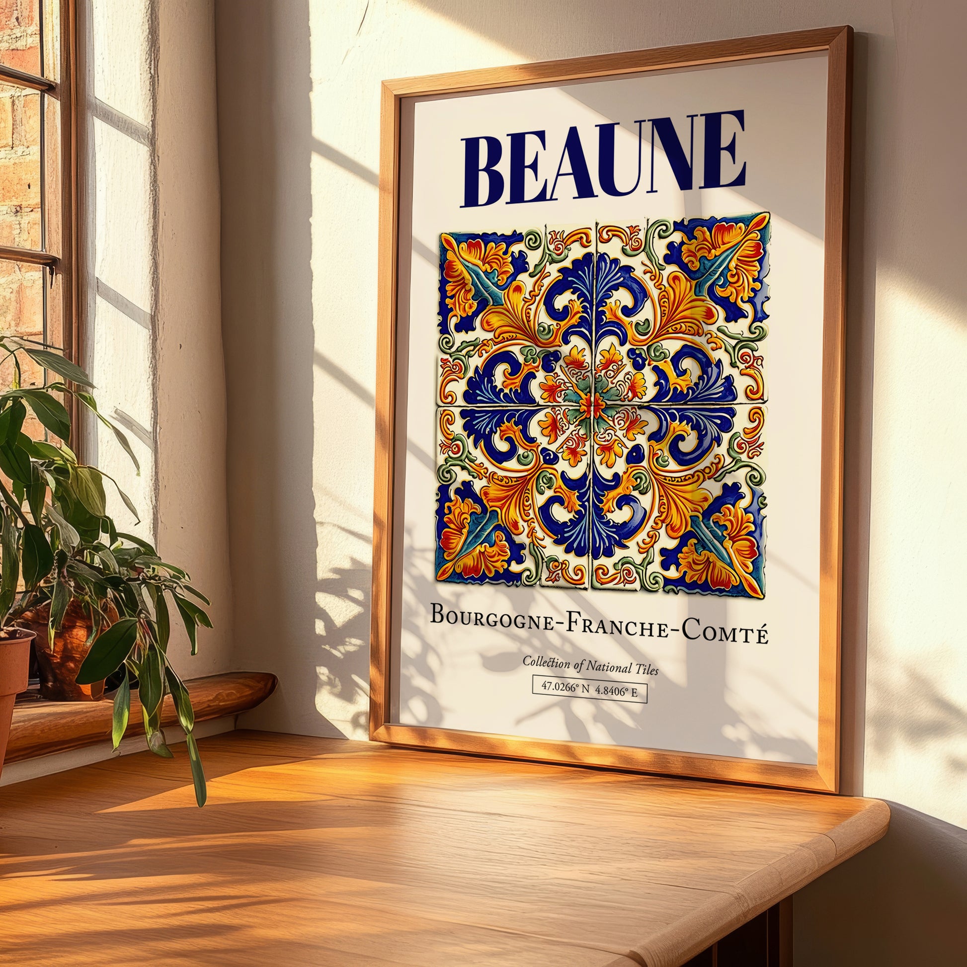 Beaune, France – Travel Wall Art, clean layout with no caption