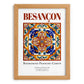 Besançon, France – World Heritage Travel Poster, set in oak frame