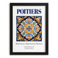 Poitiers, France – Travel Poster, in sleek black frame