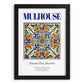 Mulhouse, France – Travel Poster, in sleek black frame