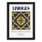 Limoges, France – Tourist Destination Poster, in sleek black frame