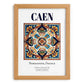 Caen, France – Travel Print, set in oak frame