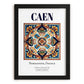 Caen, France – Travel Print, in sleek black frame