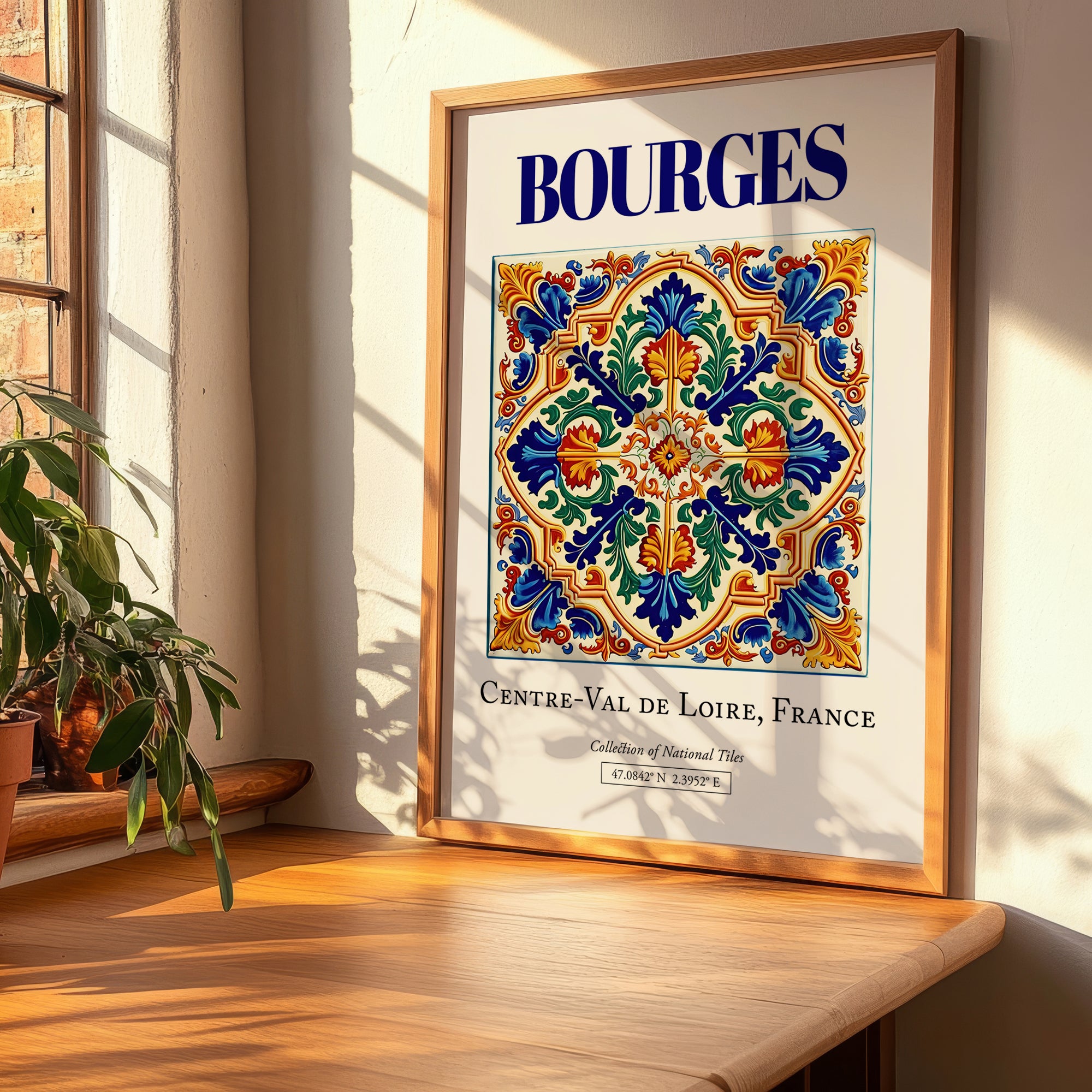Bourges, France – Travel Wall Art, clean layout with no caption