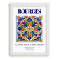 Bourges, France – Travel Wall Art, placed in minimal white frame