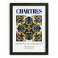Chartres, France – Travel Poster, in sleek black frame