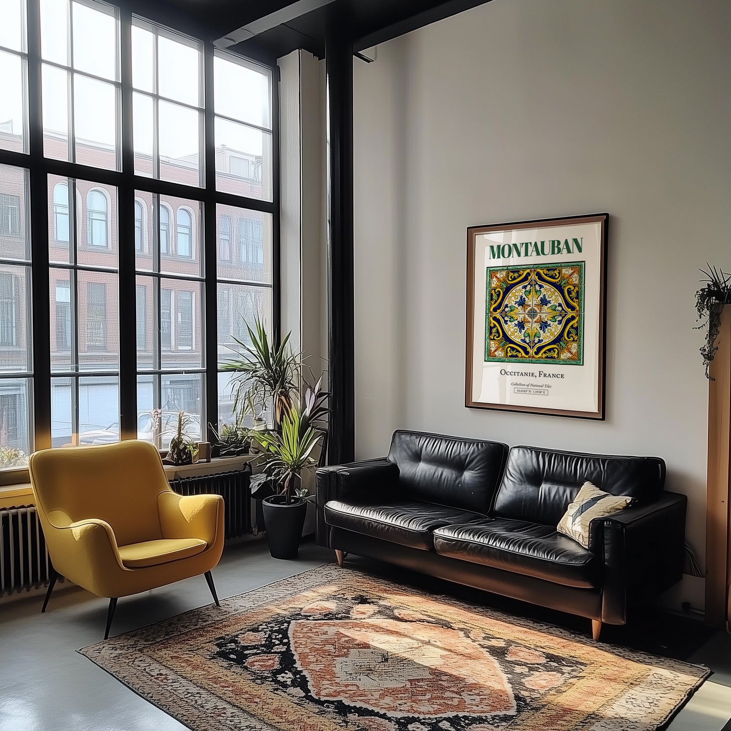 Montauban, France – Global Wall Art, unframed on coastal sand