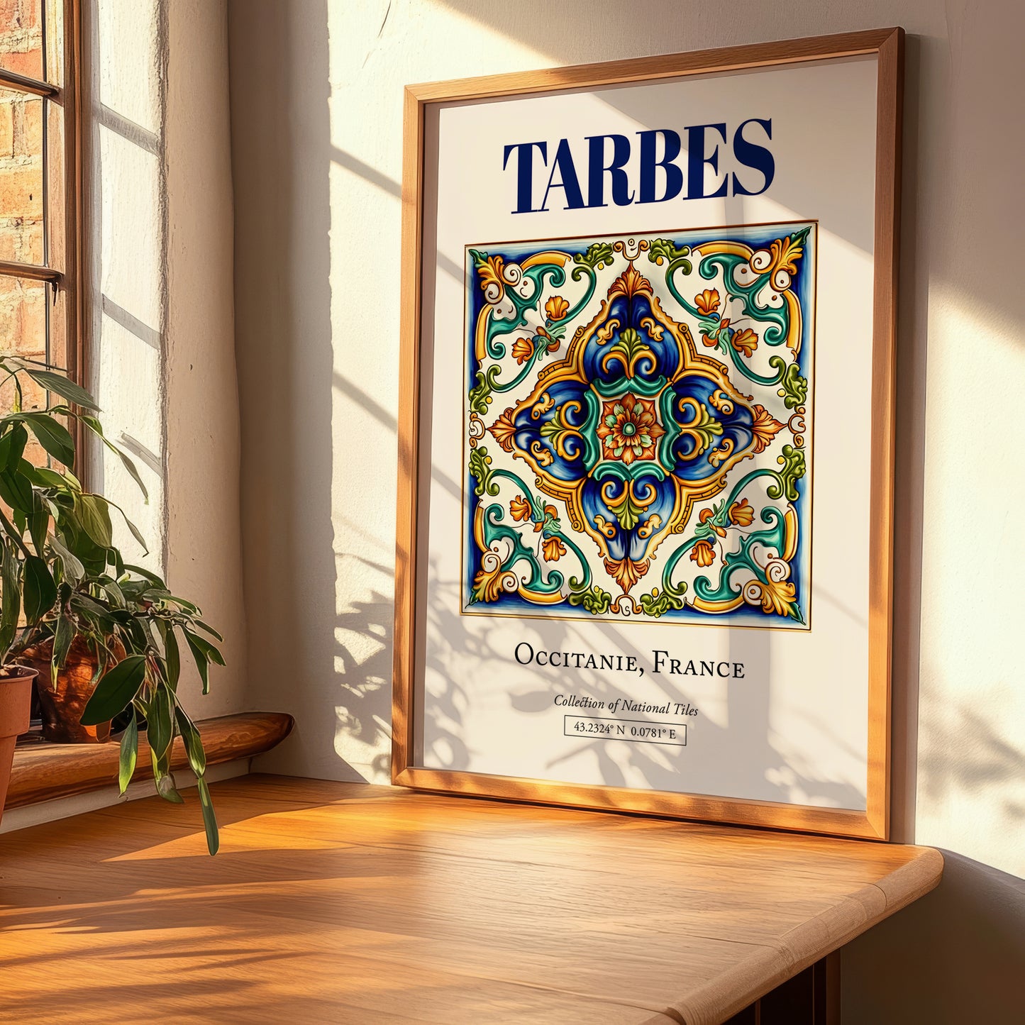 Tarbes, France – Travel Poster, clean layout with no caption