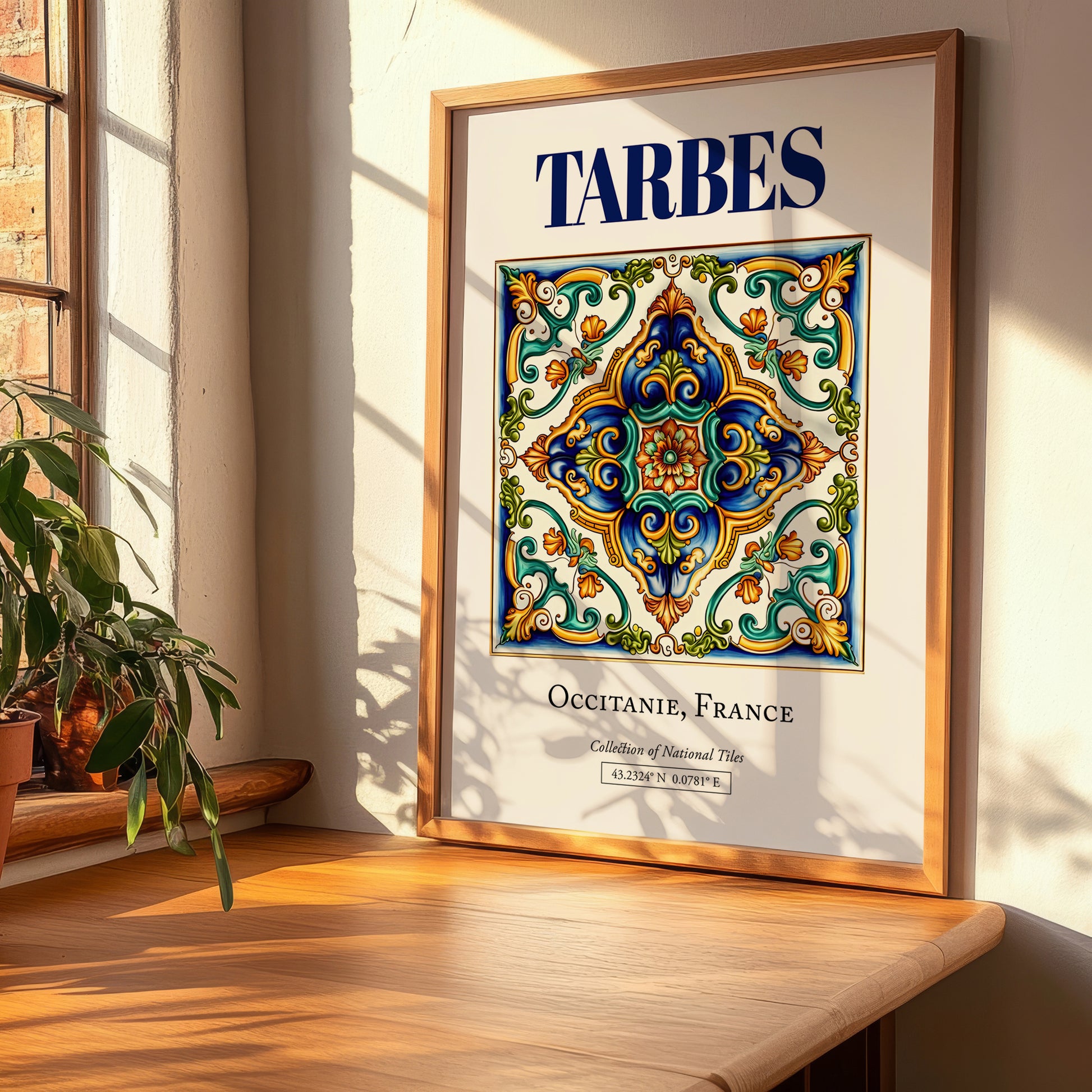 Tarbes, France – Travel Poster, clean layout with no caption
