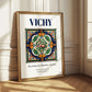 Vichy, France – Travel Print, styled in a charming Paris street view