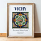 Vichy, France – Travel Print, in wooden frame leaning on the floor