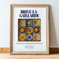 Brive-la-Gaillarde, France – Travel Print, in wooden frame leaning on the floor