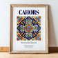 Cahors, France – Global Wall Art, in wooden frame leaning on the floor