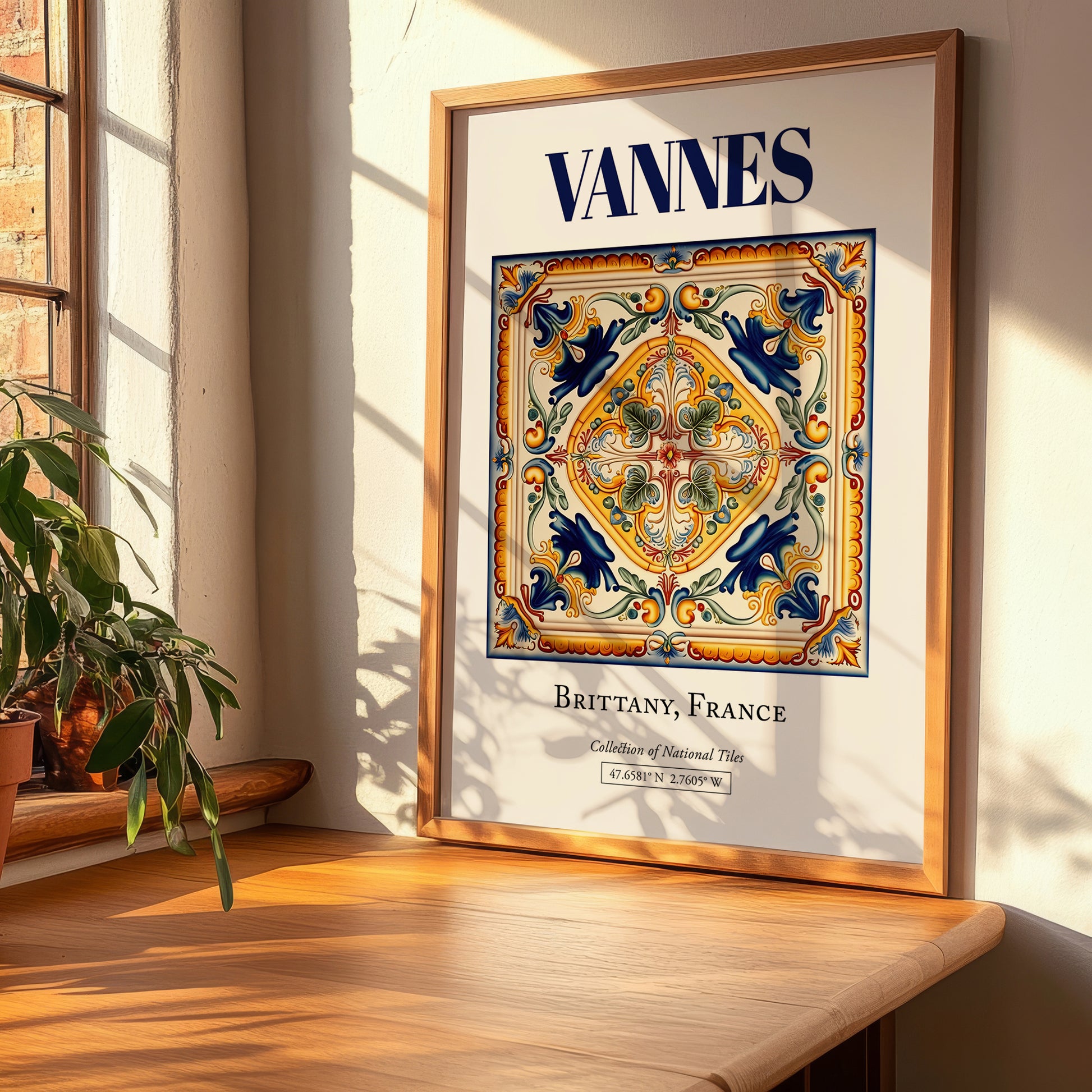 Vannes, France – Travel Wall Art, clean layout with no caption