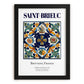 Saint-Brieuc, France – Cultural Heritage Wall Art, in sleek black frame