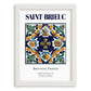 Saint-Brieuc, France – Cultural Heritage Wall Art, placed in minimal white frame