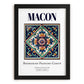 Macon, France – Travel Wall Decor, in sleek black frame