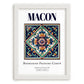Macon, France – Travel Wall Decor, placed in minimal white frame