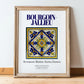 Bourgoin-Jallieu, France – Travel Poster, in wooden frame leaning on the floor