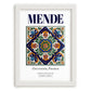 Mende, France – Retro Travel Poster, placed in minimal white frame