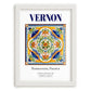 Vernon, France – Travel Print, placed in minimal white frame