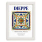 Dieppe, France – Travel Wall Art, placed in minimal white frame