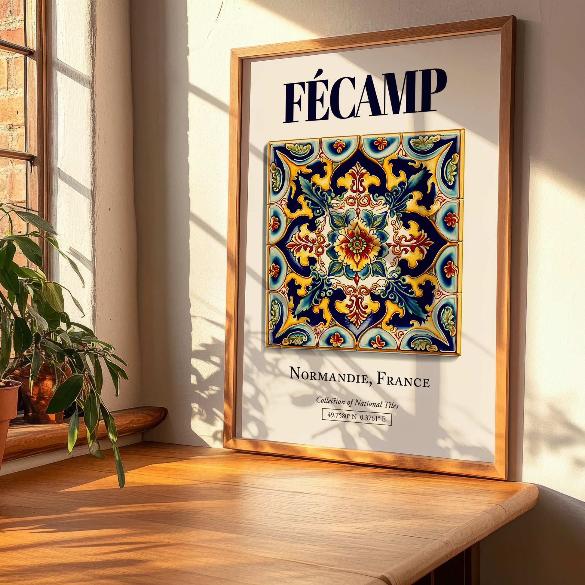 Fécamp, France – Away From Home Poster, clean layout with no caption