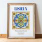 Lisieux, France – Travel Wall Decor, in wooden frame leaning on the floor