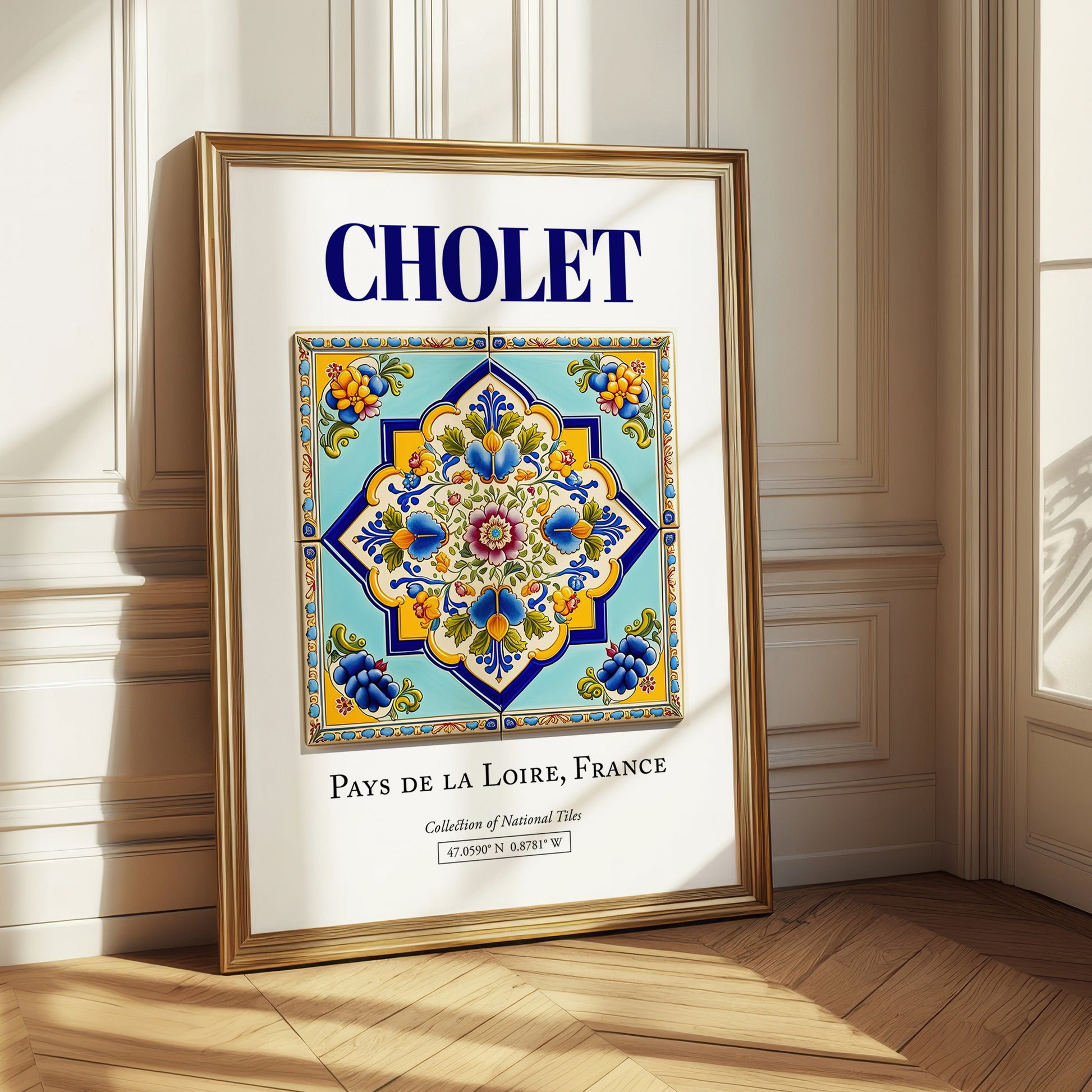 Cholet, France – Travel Wall Decor, styled in a charming Paris street view
