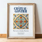 Château-Gontier, France – Travel Wall Decor, in wooden frame leaning on the floor