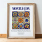 Montluçon, France – Travel Wall Art, in wooden frame leaning on the floor