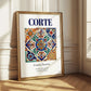 Corte, France – Travel Wall Decor, styled in a charming Paris street view