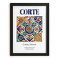 Corte, France – Travel Wall Decor, in sleek black frame