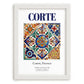 Corte, France – Travel Wall Decor, placed in minimal white frame