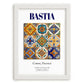 Bastia, France – Travel Print, placed in minimal white frame