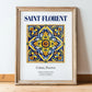 Saint-Florent, France – Travel Memories Wall Print, in wooden frame leaning on the floor