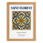 Saint-Florent, France – Travel Memories Wall Print, set in oak frame