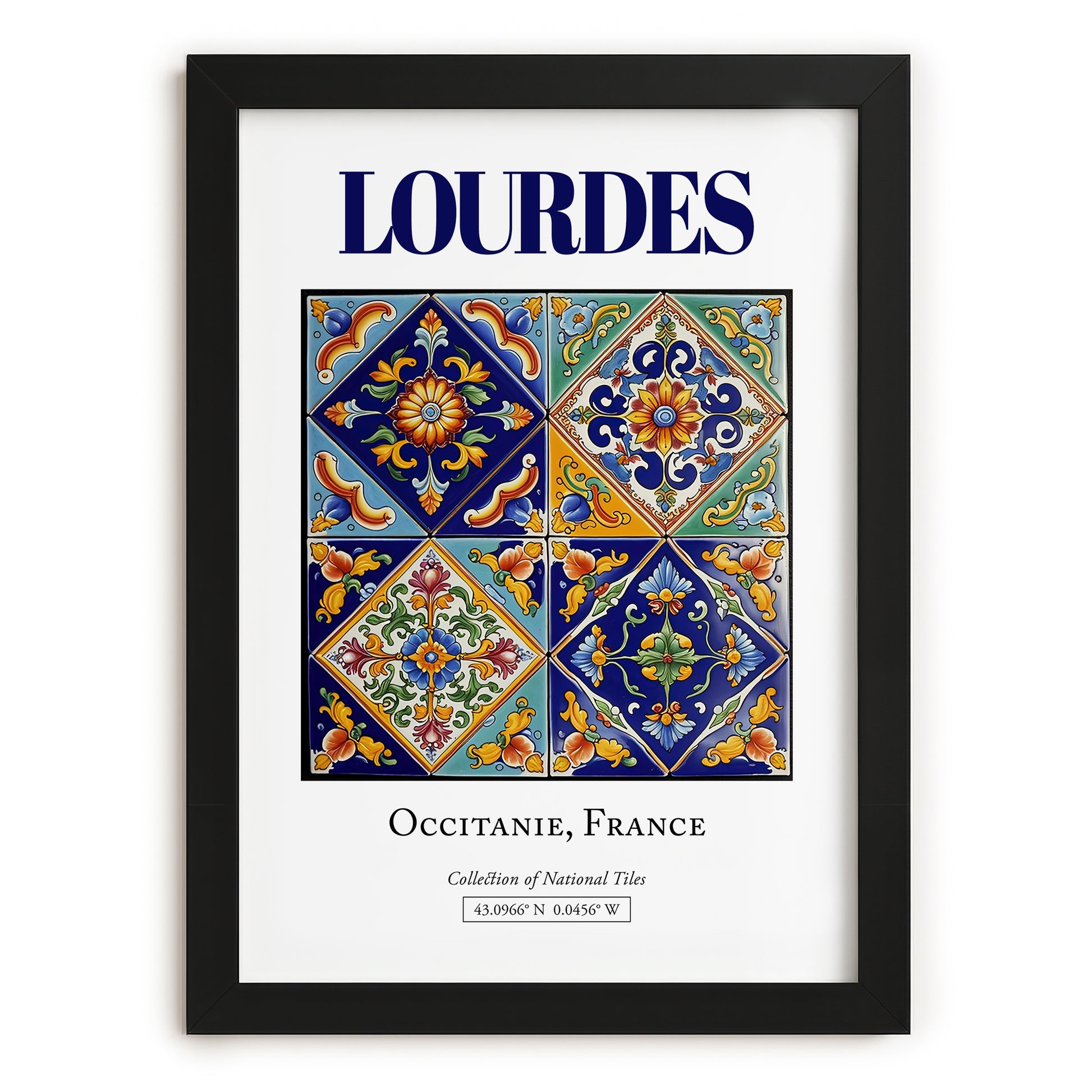 Lourdes, France – Away From Home Poster, in sleek black frame