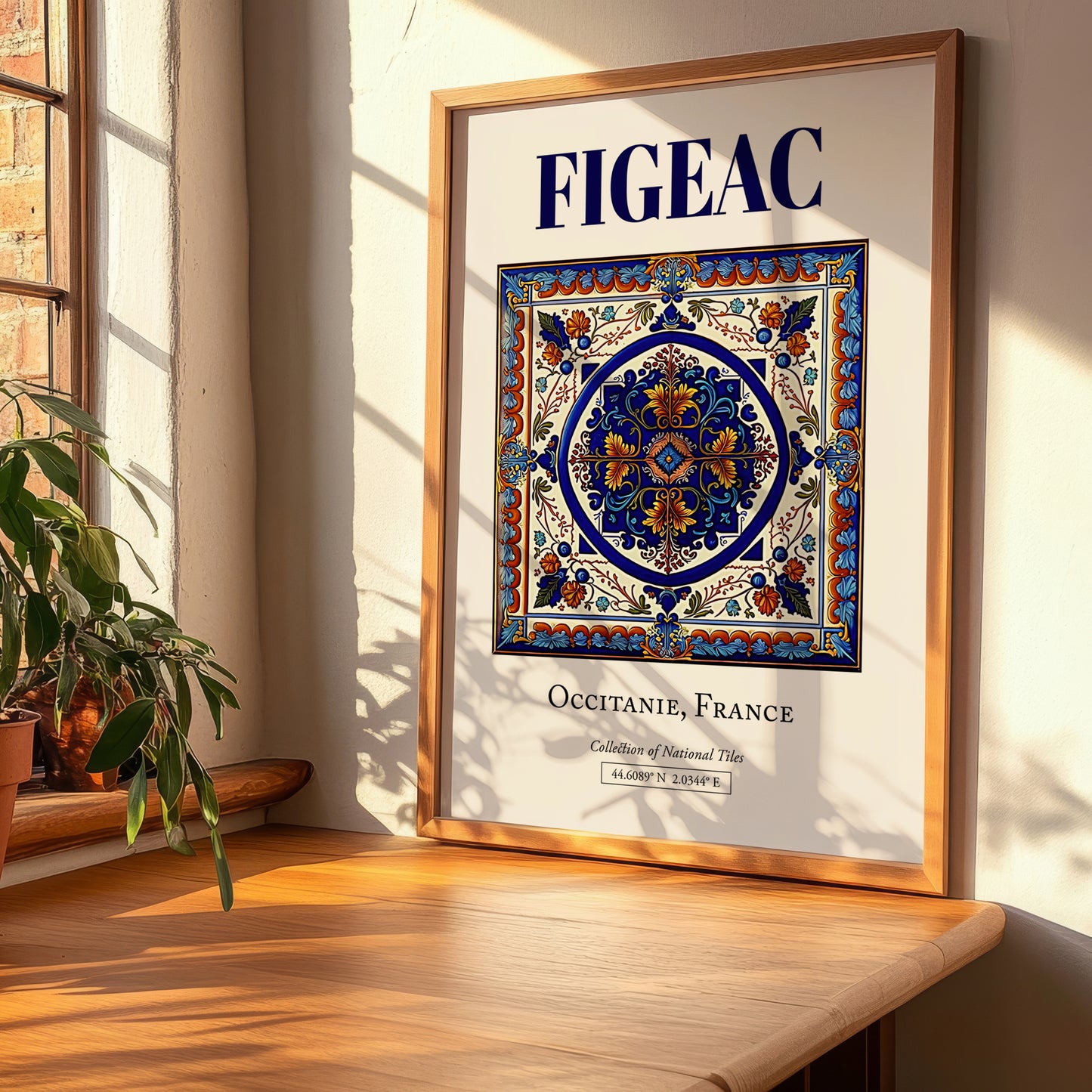 Figeac, France – Travel Print, clean layout with no caption