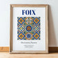 Foix, France – Travel Print, in wooden frame leaning on the floor