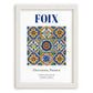 Foix, France – Travel Print, placed in minimal white frame