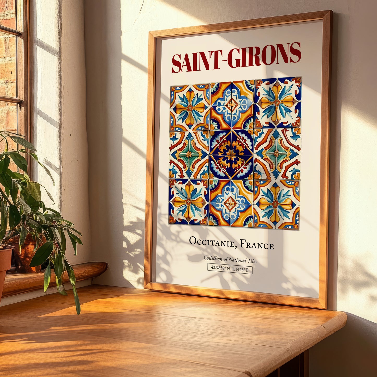 Saint-Girons, France – World Travel Art, clean layout with no caption