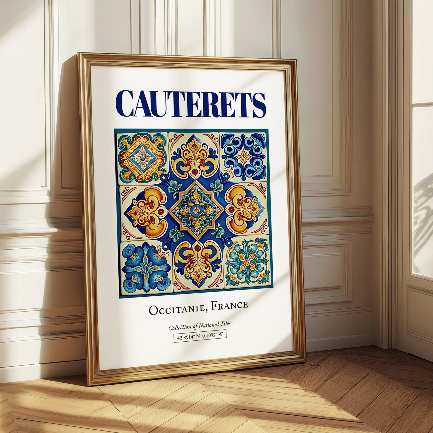 Cauterets, France – Country Culture Poster, styled in a charming Paris street view