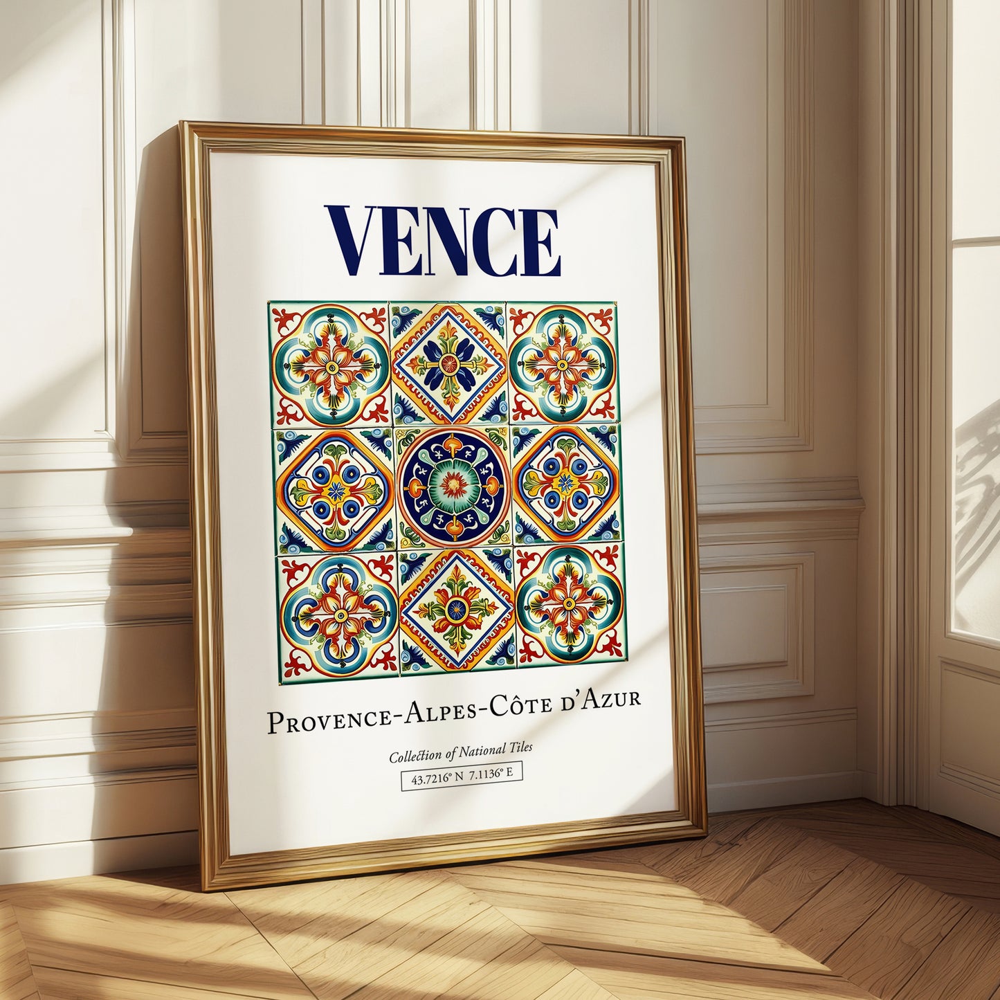 Vence, France – Travel Print, styled in a charming Paris street view