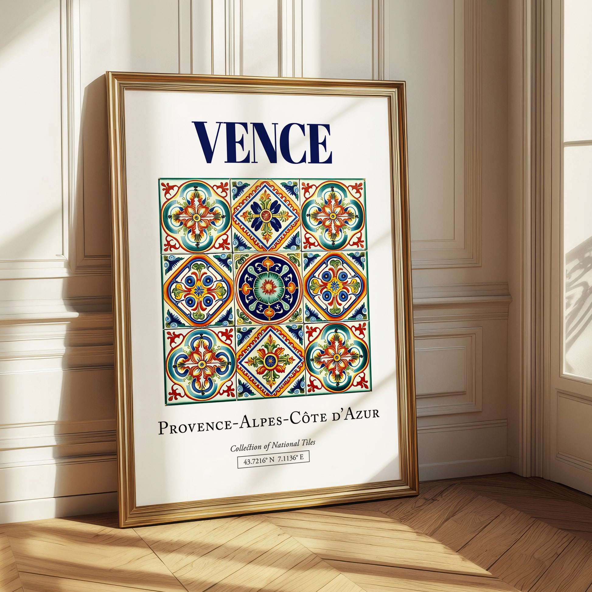 Vence, France – Travel Print, styled in a charming Paris street view
