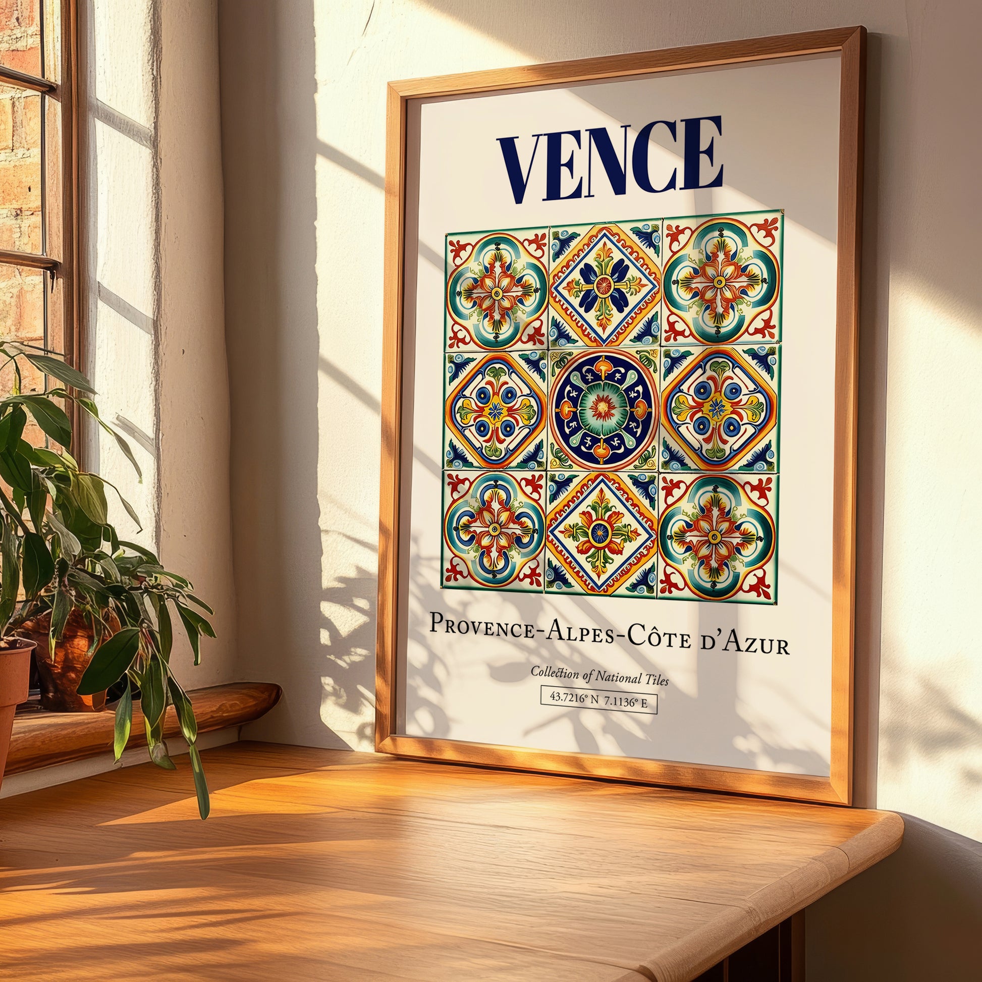 Vence, France – Travel Print, clean layout with no caption