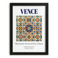 Vence, France – Travel Print, in sleek black frame